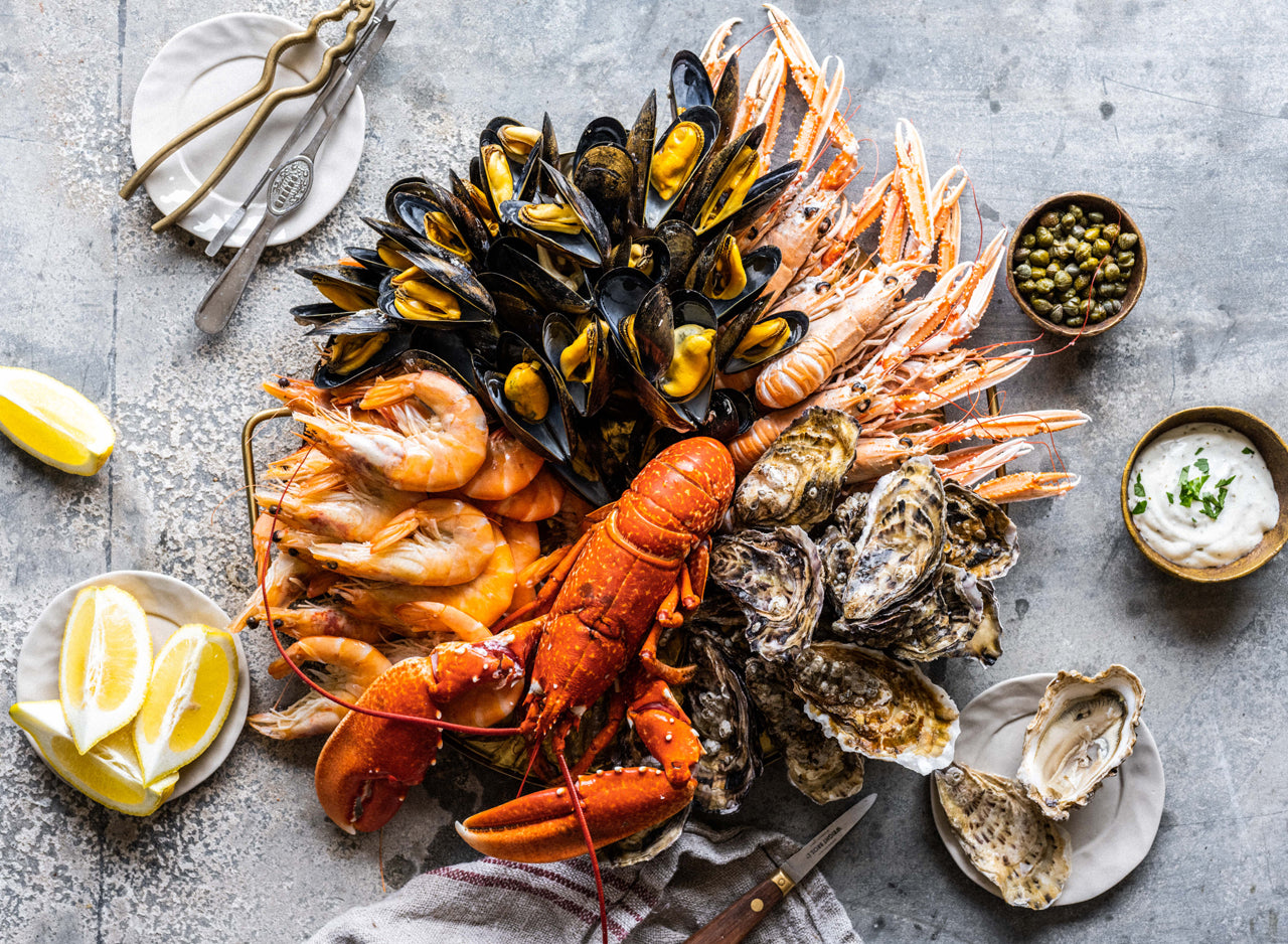 Fruits de Mer Shellfish Seafood Platter Box Wright Brothers Home