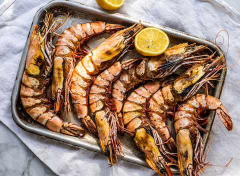 Raw Shell-on King Prawns