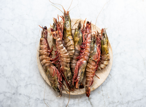 Raw Shell-on King Prawns