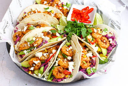 Cajun Prawn Tacos by Emily (Good Mood Food UK)