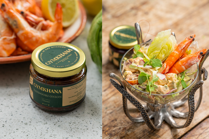 Crevettes with Gymkhana Tandoori Onion Mayo