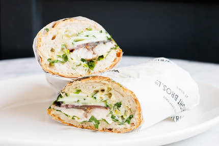 Grilled Mackerel Baguette
