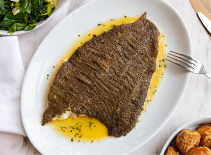 Brill Fillet with Pil Pil Sauce