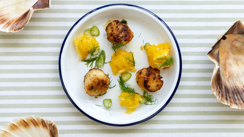 Orange and Fennel Seared Scallops