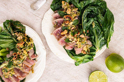 Pan seared Yellowfin tuna