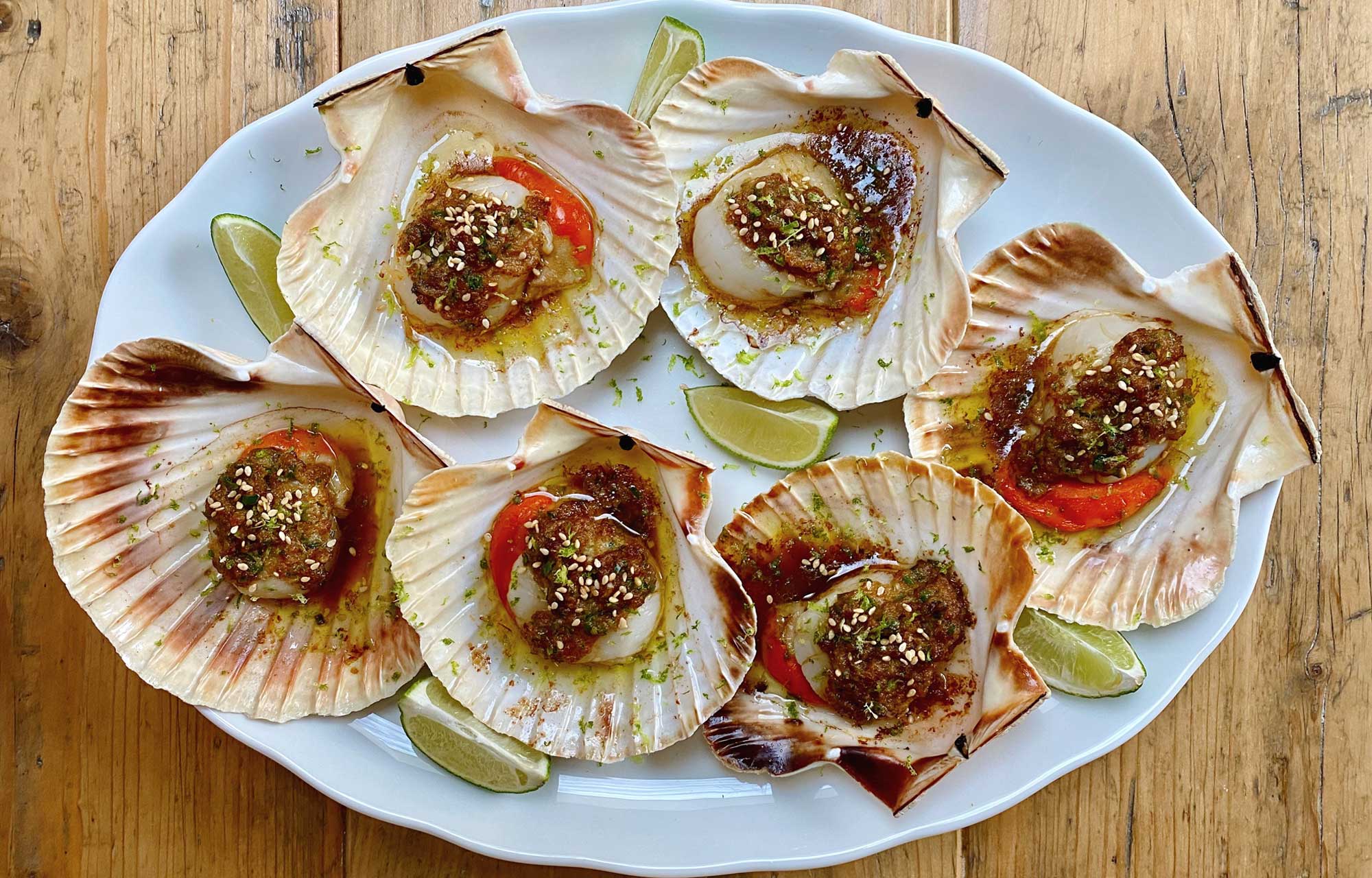 Scallops & Green Chilli Butter Recipe Wright Brothers Home Delivery