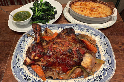 Roast lamb shoulder