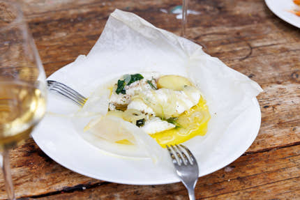 Monkfish en Papillote