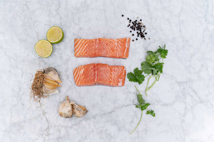 BBQ teriyaki Salmon and coconut rice