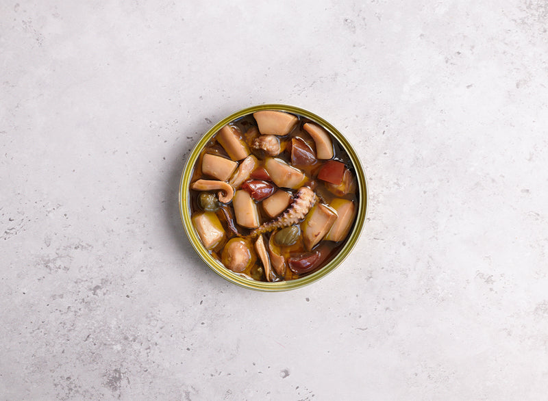 Sea Sisters Cuttlefish Caponata With Basil & Pine Nuts