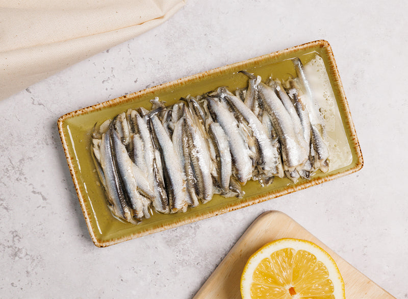 Marinated Anchovy Fillets in Sunflower Oil