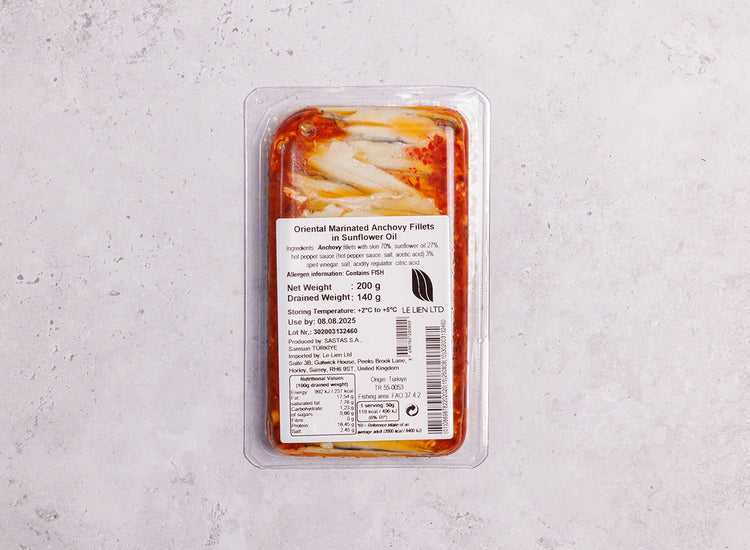 Oriental Anchovy Fillets in Sunflower Oil
