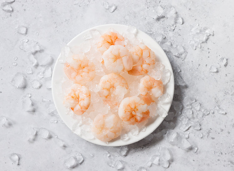 Cooked Peeled Shell-off Tiger Prawns