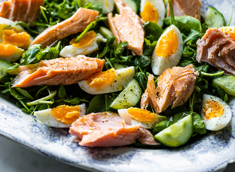 Hot Smoked Salmon Portion