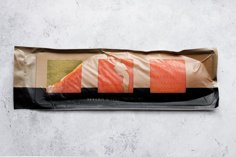 Whole Side of Long Sliced Smoked VAR Salmon