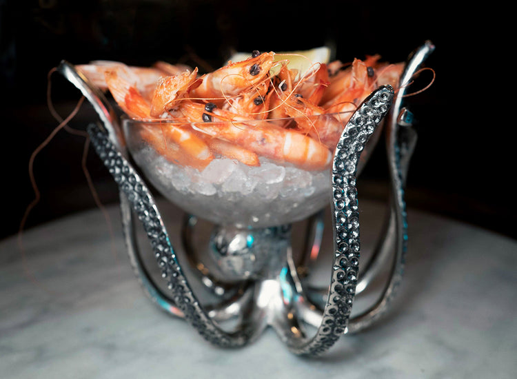 Mini Octopus Stand & Glass Bowl