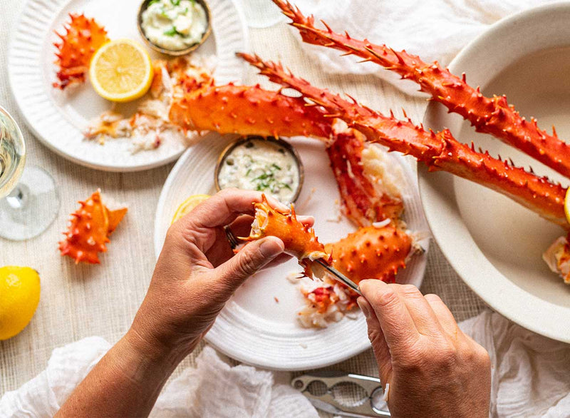 Alaskan King Crab leg cluster, frozen (1kg)