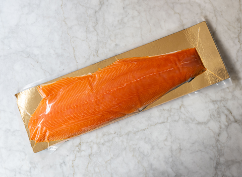 Whole Smoked Side of Salmon Gift Box with Tea Towel