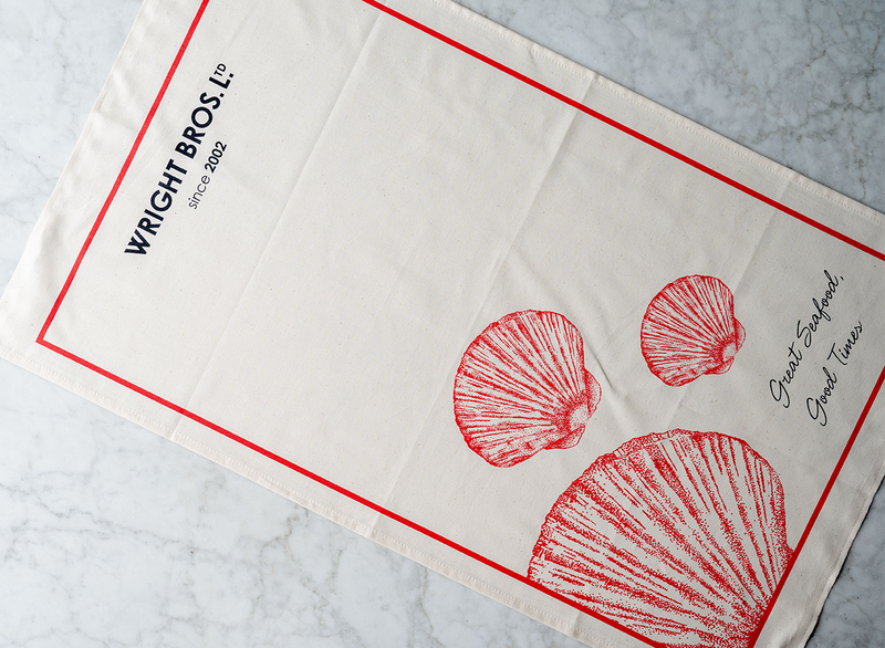 Luxury Scallop Tea Towel